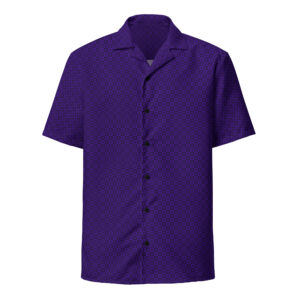 Navy purple pattern shirt